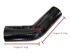 UNIVERSAL 45 DEGREE INTAKE CONNECTOR 70-70MM (2.75"-2.75") 7" LONG